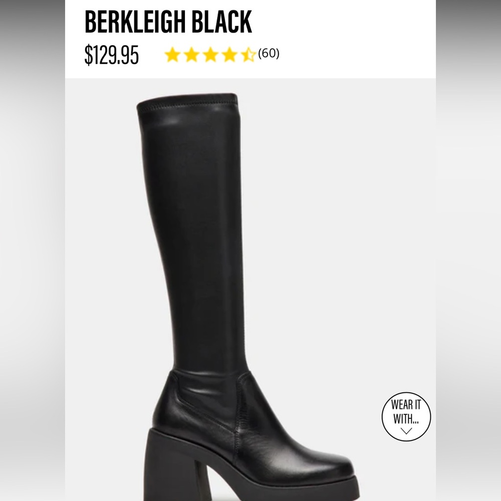 Steve Madden Black Boots